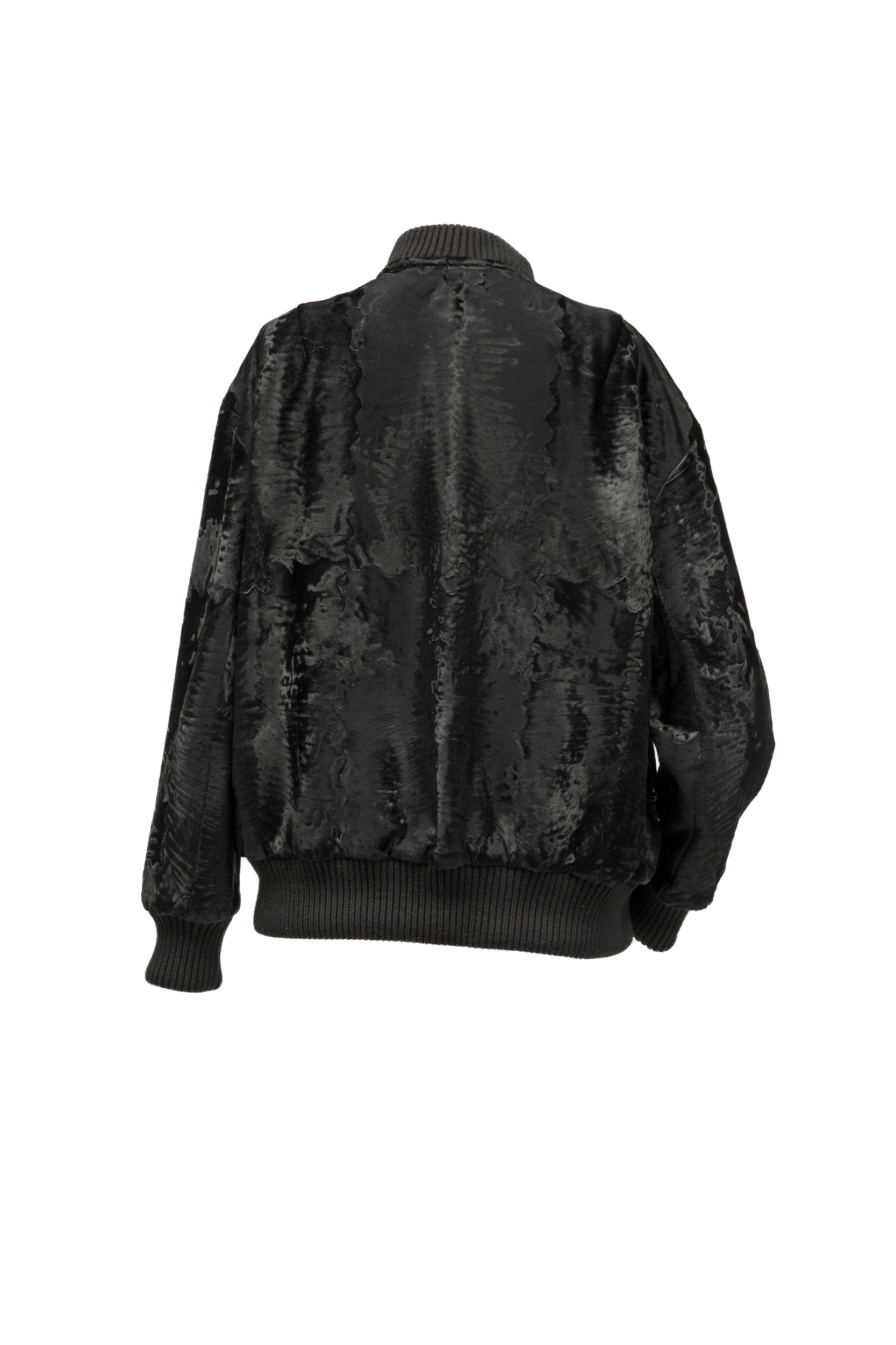 Faux Fur Lined Ma1 Bomber Jacket